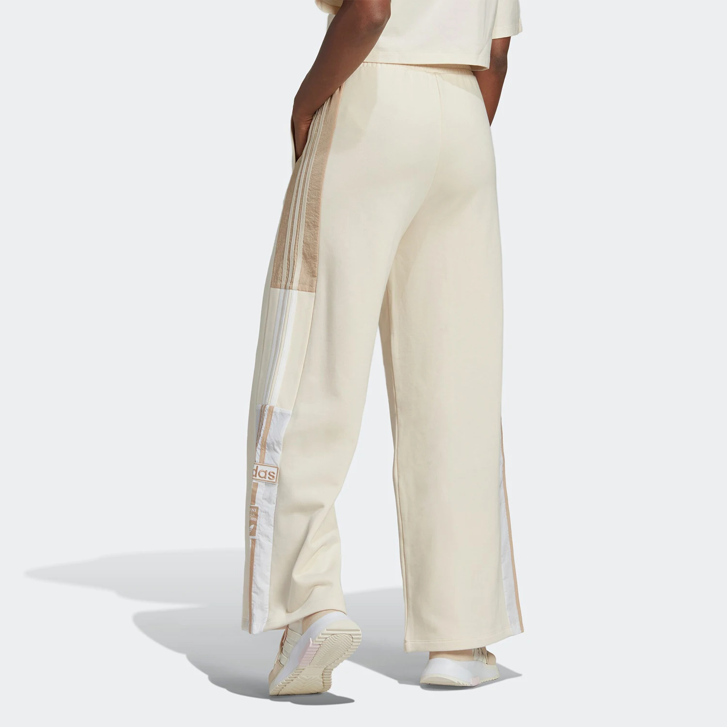 Adidas Ufficiale autentico tre strisce JOGGERS Pantaloni sportivi larghi a gamba larga da donna HM1706