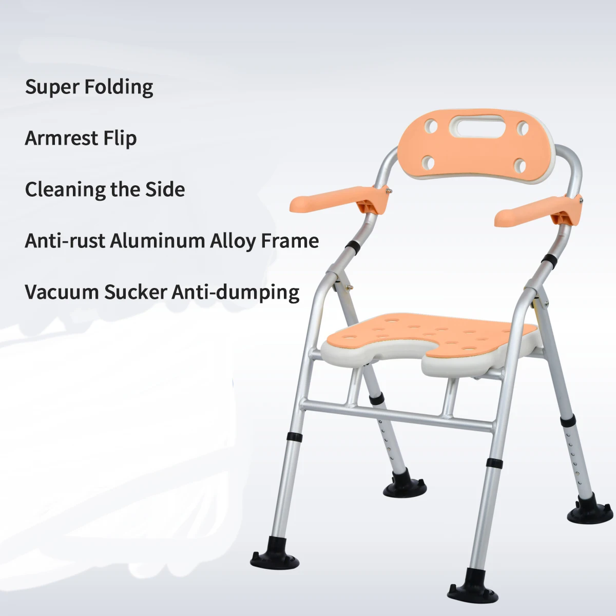 Adjustable Elderly Bathroom Seat Anti-skid Bath Chairs for Elderly squat Toilet stool for Shower Special Chair Home Chair Seat