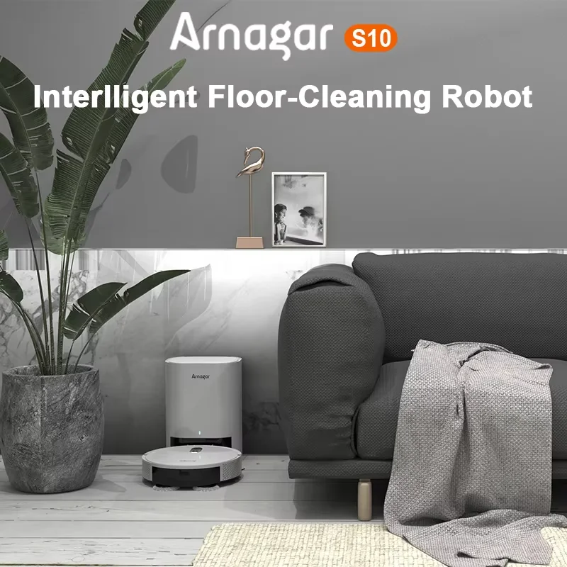 Global Version Arnagar S10 Robot Vacuum Cleaner Auto Empty Dust Collection Sweep＆Mop Visual navigatio 4000Pa 2600mAh