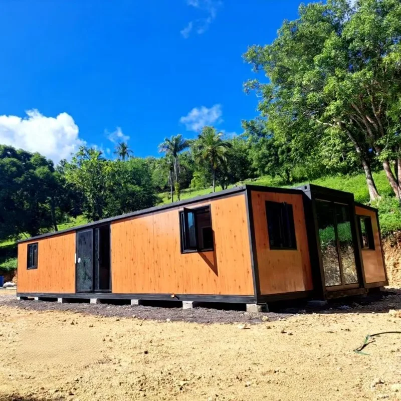 Prefab Shipping Fold Out Expandable House 40 Foot Container with 3 Bedroom Cheap Modular Portable Villa House