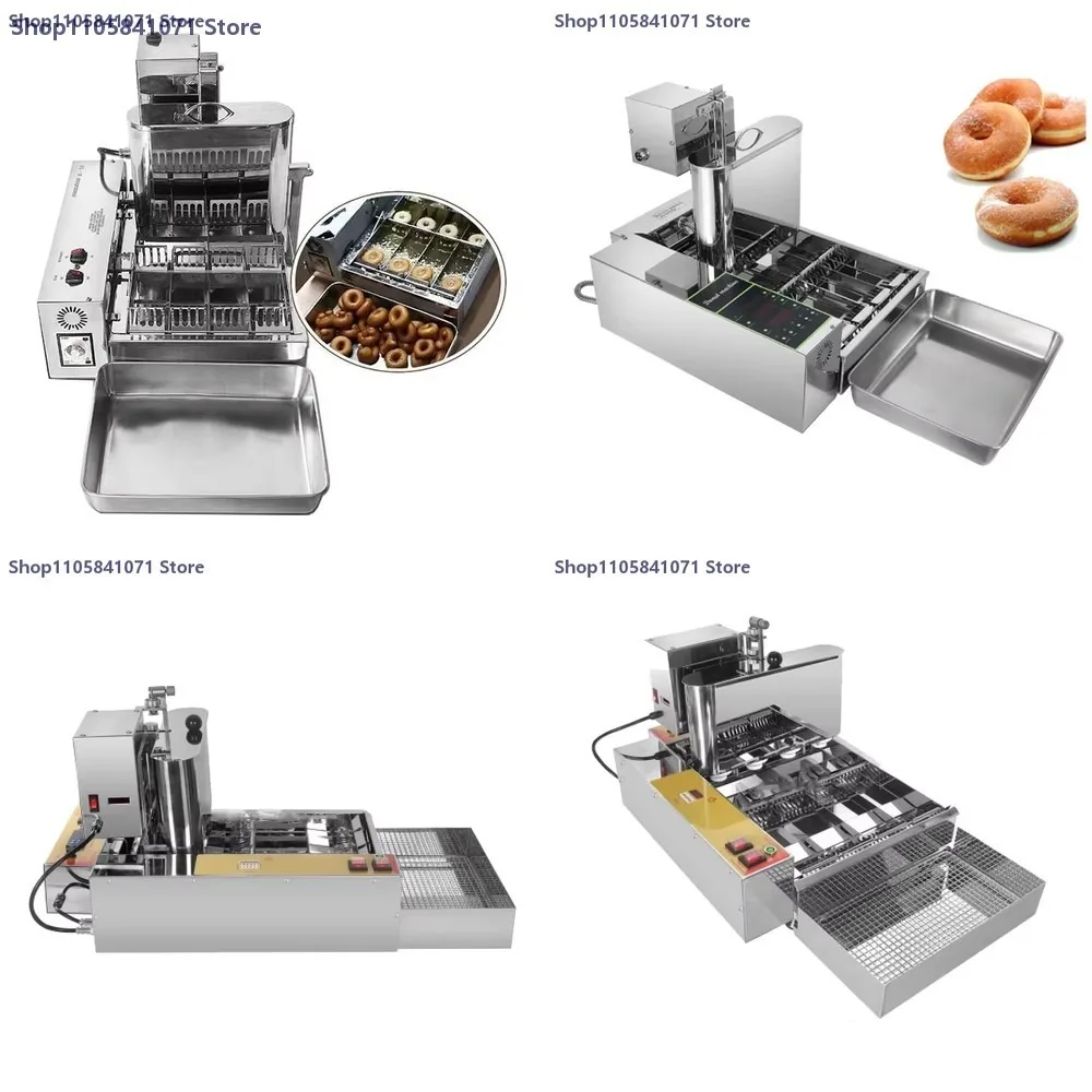 Commercial 4-row Electric Automatic 25mm Hole Mini Donut Making Machine Frying Machine Mixers for Baking Air Fryer Air Fryer Bar