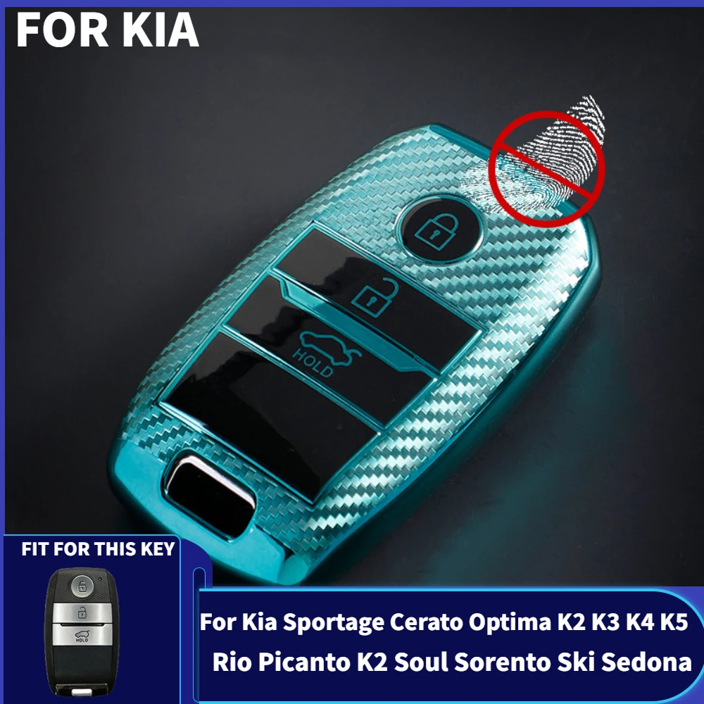 TPU Key Case Cover for Kia Sportage Cerato Optima K2 K3 K4 K5 Rio Picanto K2 Soul Sorento Ski Sedona 2016 Keychain Accessories