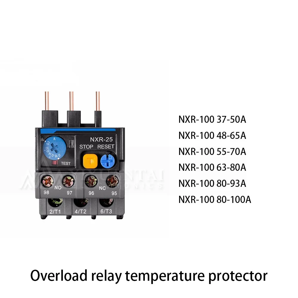 

1Pcs/Lot New original NXR-100 37-50A NXR-100 48-65A NXR-100 55-70A NXR-100 63-80A NXR-100 80-93A NXR-100 80-100A Overload relay