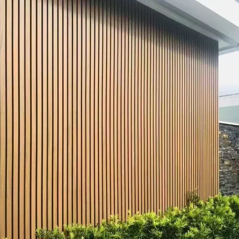 WPC Cladding Boards Interior Exterior Fluted Wall Panels Panel Waterproof Wood Plastic Composite Wall Panel Customizable