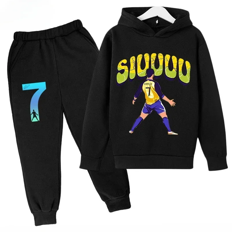 Survêtement pour enfants CR7 à séchage rapide -13 ans Ronaldo 7 #   Tenue de sport imprimée en tissu