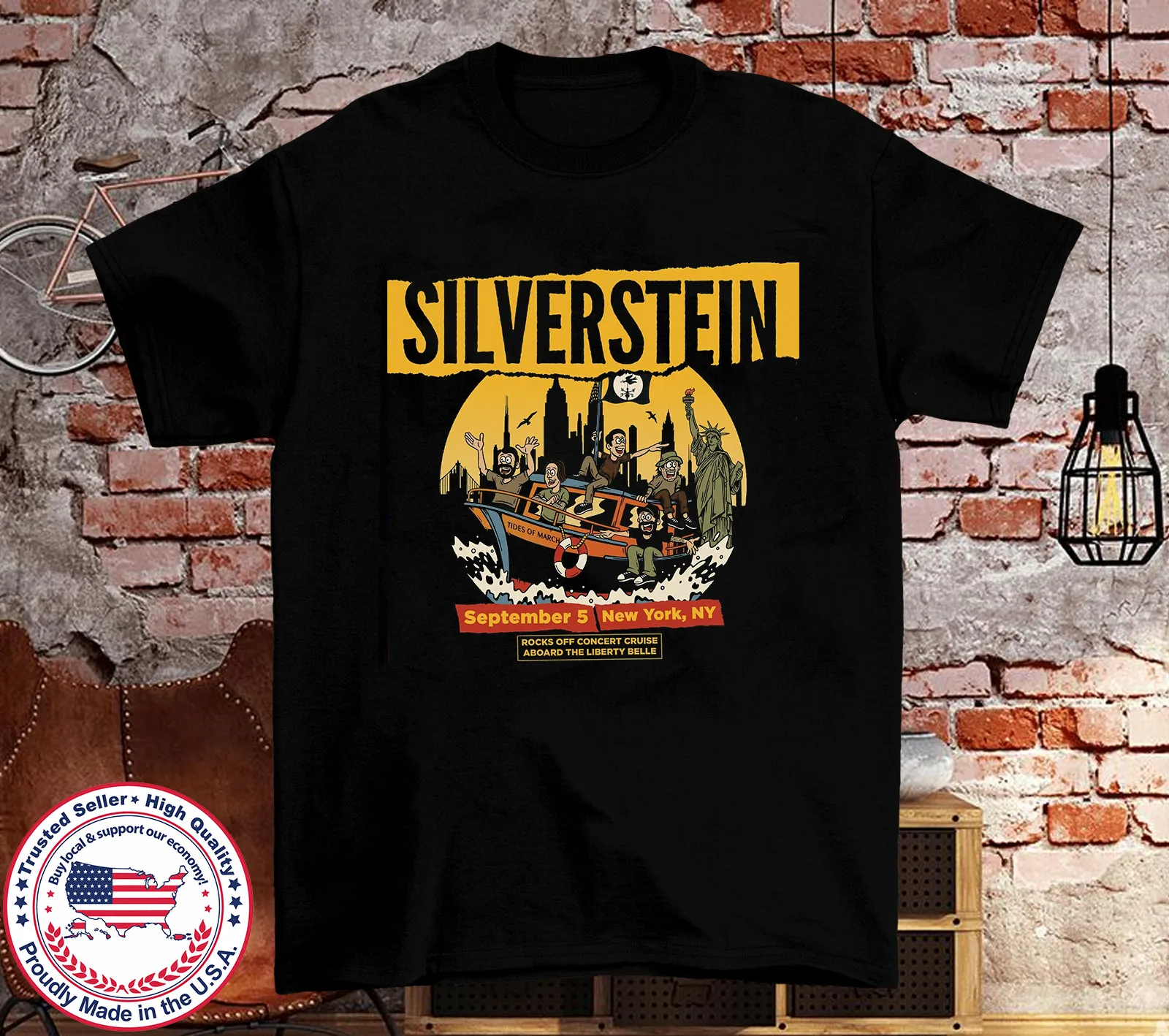 

SILVERSTEIN BAND Rocks Off Cruise T Shirt Full Size S-5XL