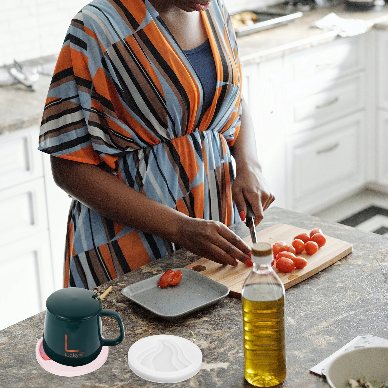 

2pcs Island Coaster Mold Silicone Diy Epoxy Resin Craft Mold For Cup Holder Making Gift Teens Jewelry Accessory Tool