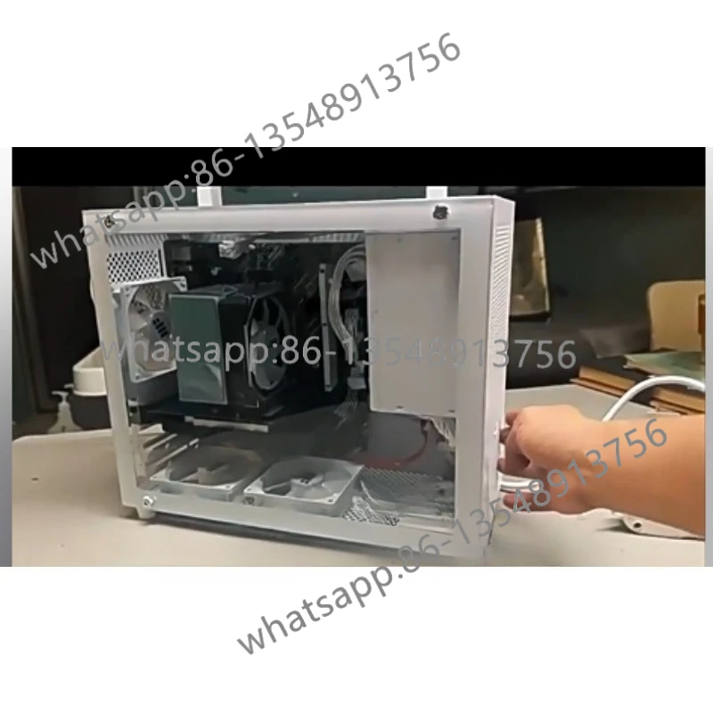 S5MAX chassis white matx main board SFX power supply medium tower side transparent desktop mini ITX computer empty case
