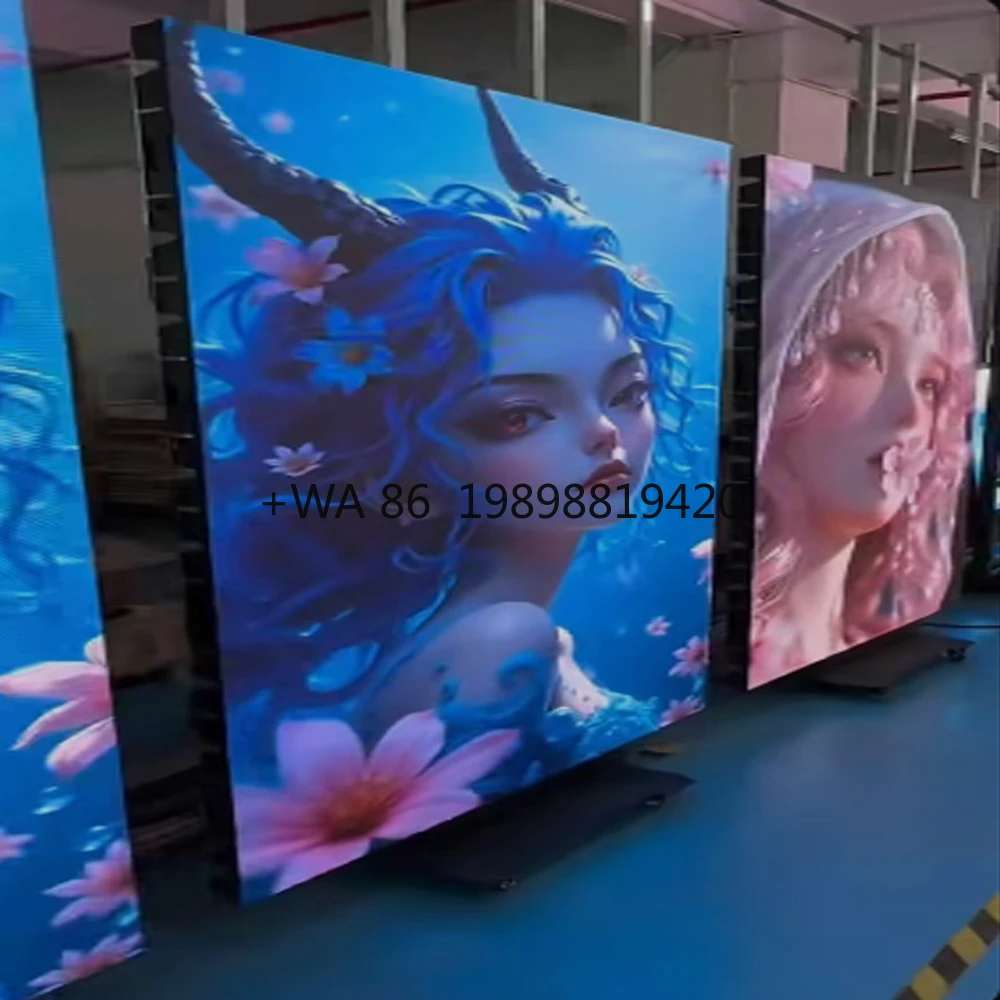 Indoor Poster LED Digital Display P1.86 P2.5 P3 High Brightness Advertising LED Display Screen for Floor Stand