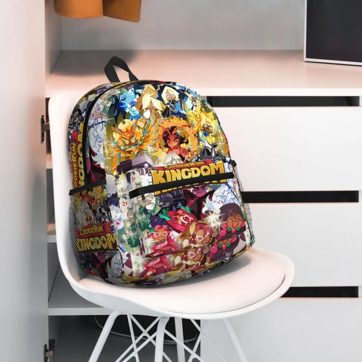 حقيبة ظهر مدرسية للطلاب من Shadow Milk Cookie Run Kingdom، حقيبة ظهر للمشي لمسافات طويلة والسفر للرجال والنساء، حقائب كتف #2