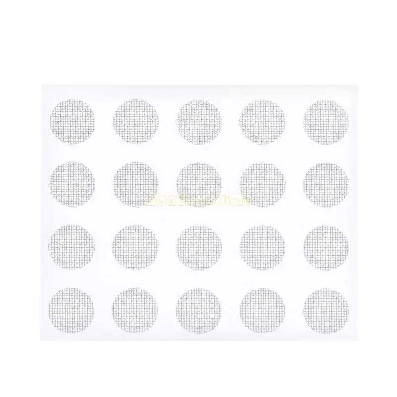 F62C 20 PCS fones ouvido anti-poeira malha pó ouvido protetor à prova poeira para fone ouvido