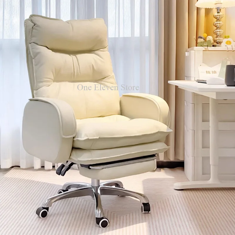 Computer Study Salon Office Chair Arm Barber Lazy Luxury Comfy Chair Cute Rolling Silla De Escritorio Office Furniture Armchair