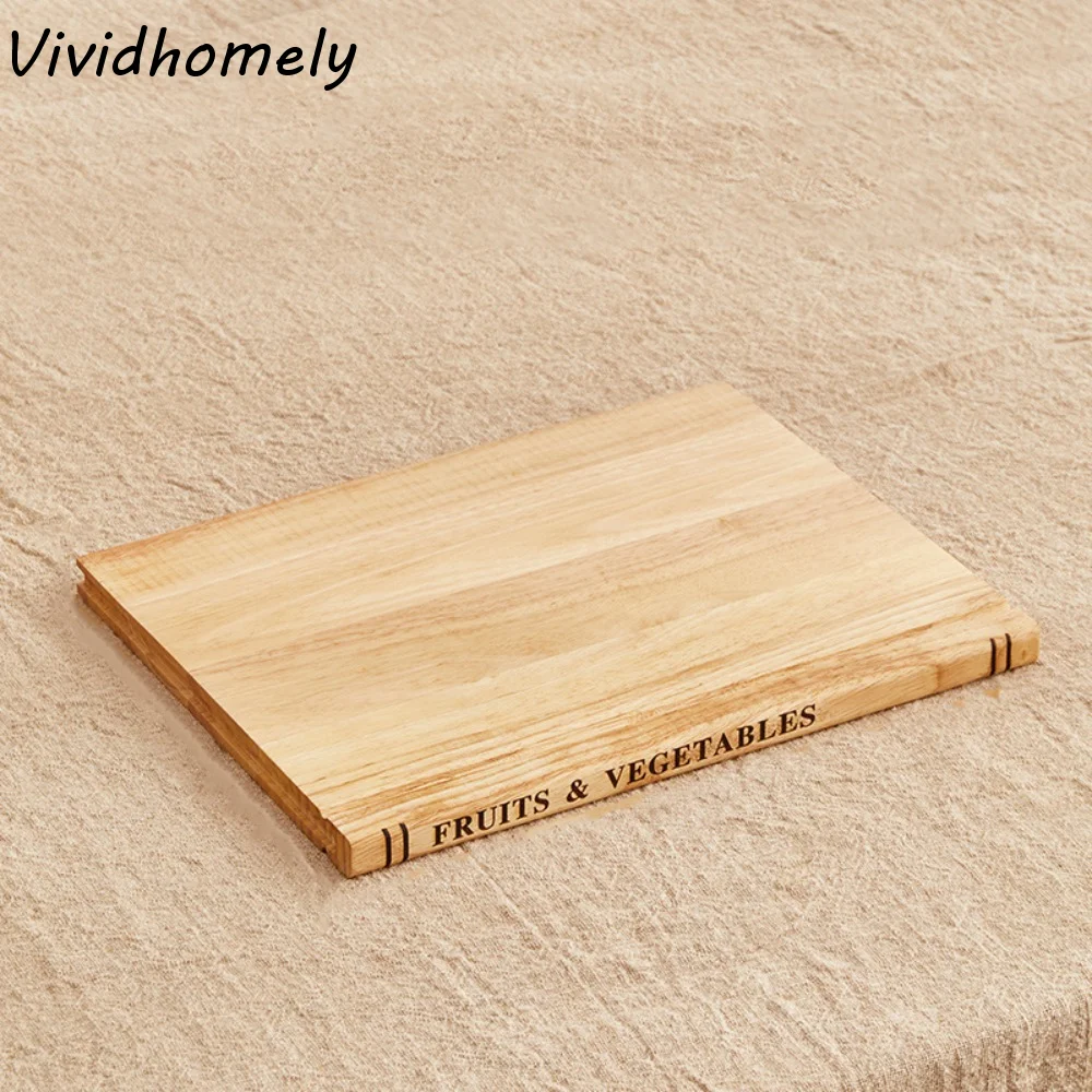 

1/3 Pieces Multi-Functional Wooden Cutting Board Thickened Minimalist Chopping Board Large Size Serving Board Food Preparation