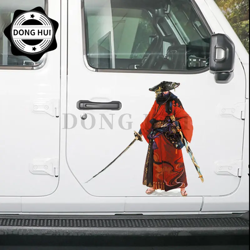 Decal Japanese Ancient Samurai Car Sticker Samurai Wall Sticker JDM Racing Dirt Bike Motorcycle Fridge Helmet Laptop Skateboard