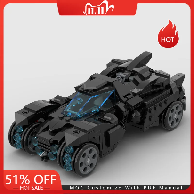 

538 Запчасти Рыцарь Роскошный гоночный автомобиль Модель Moc Строительные блоки Скоростной автомобиль Кирпичи Дисплей Игрушки Дети Взрослые Рождественские подарки