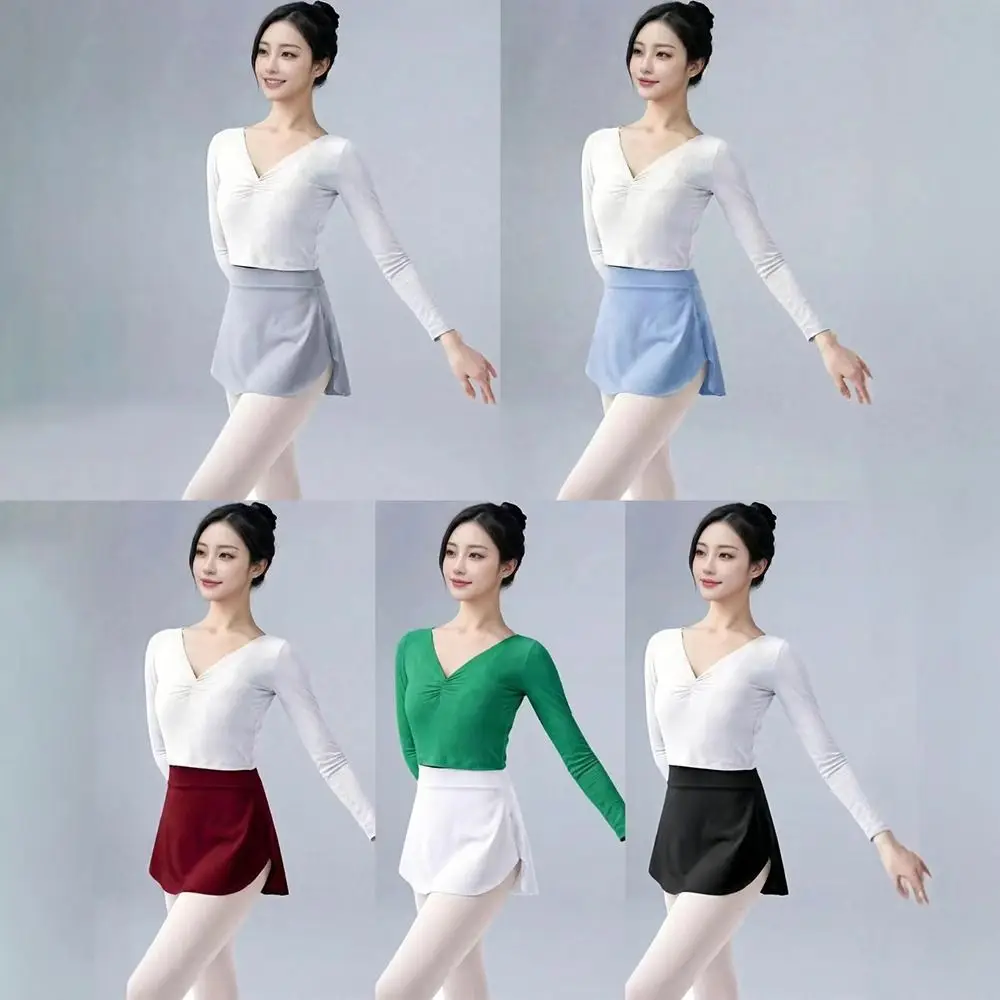 Soft Fabric Elastic Waist Ballet Training Skirt Polyester All Match Dance Half Skirt Body Shaping Skirt Shape Training