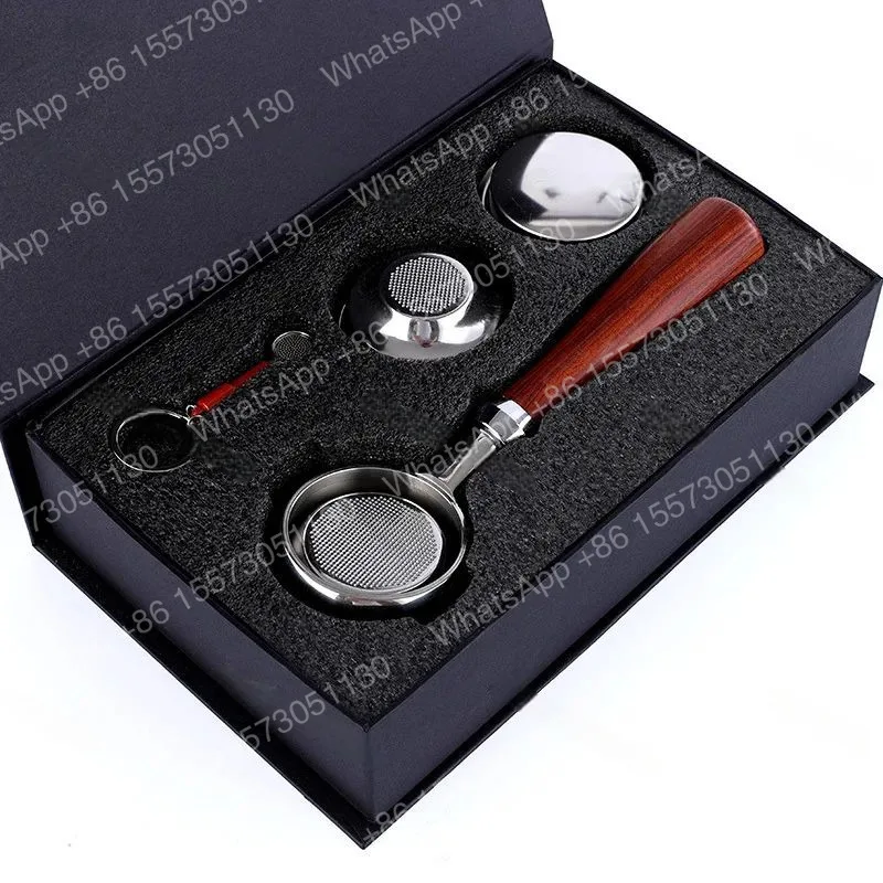 Hot Sell Coffee Coffee Espresso Bottomless Wooden Handle Portafilter 58mm Barista Tools Coffee