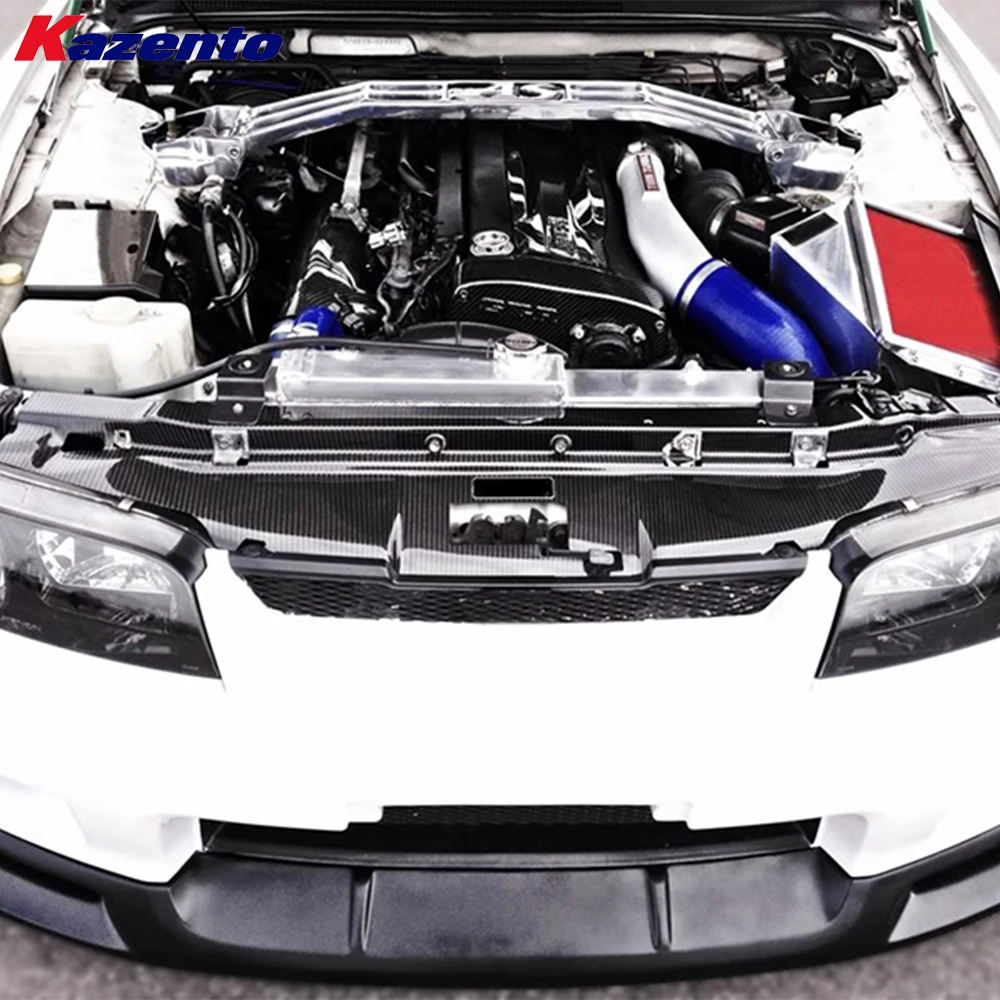 لنيسان سكايلاين R33 GTR GAGE نمط ألياف الكربون محرك الدفاع عن لوحة التبريد