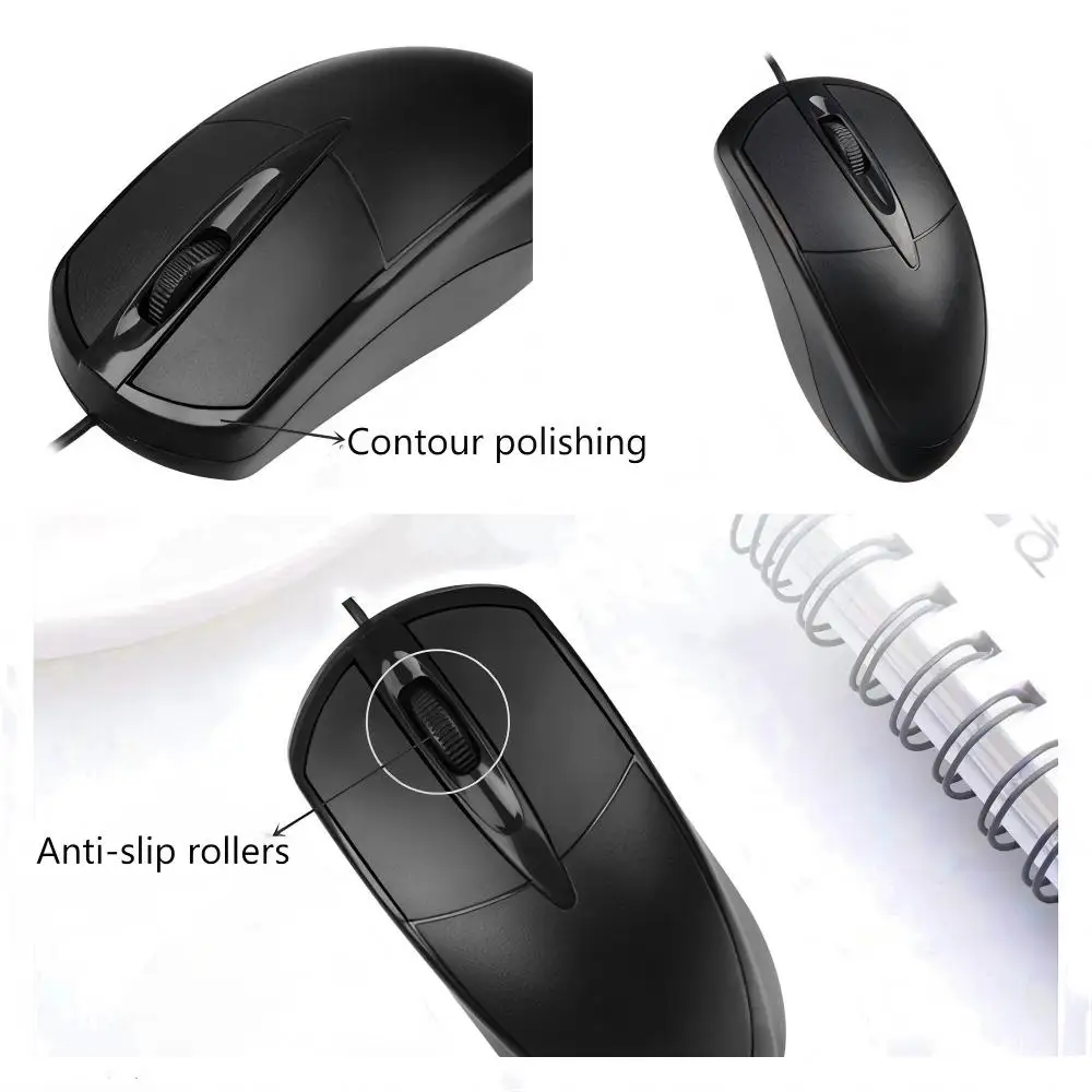 USB Wired Computer Mouse, Optical Mouse, gamer, PC Laptop, Mouse, Office, Home Can Be Used