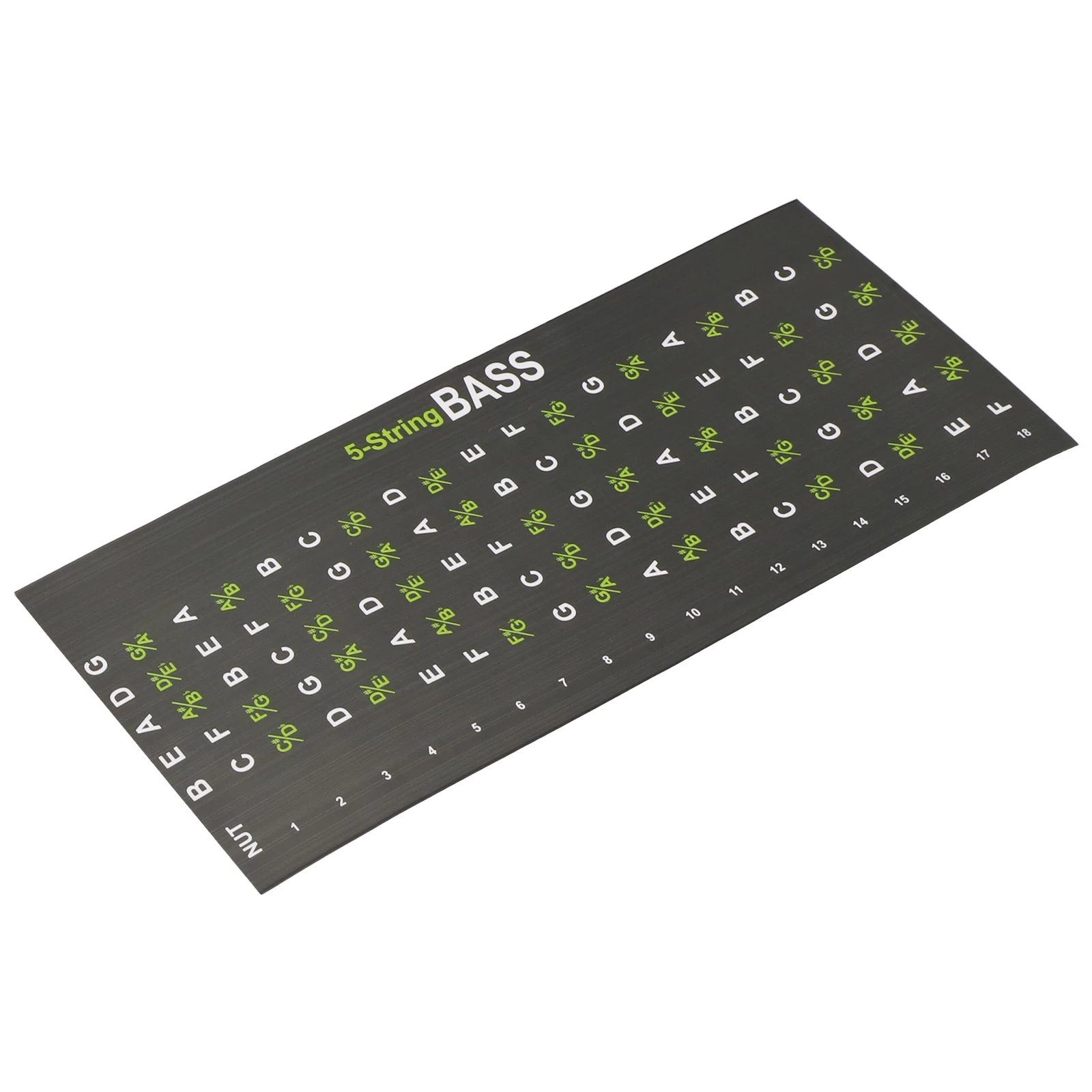 Bass Guitar Scale Sticker Fretboard Label Neck Sticker Wear-resistant 198*88*0.5mm 5g Accessories Bass Parts Scale