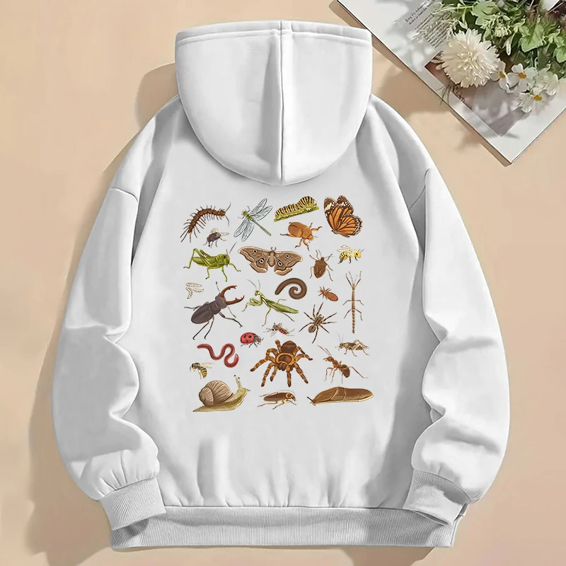 Entomology Lovers Essential Trendy Sweatshirt Unisex Insects Graphic Harajuku Fashion Hoodie Female/Male Entomology Gift Hoodies