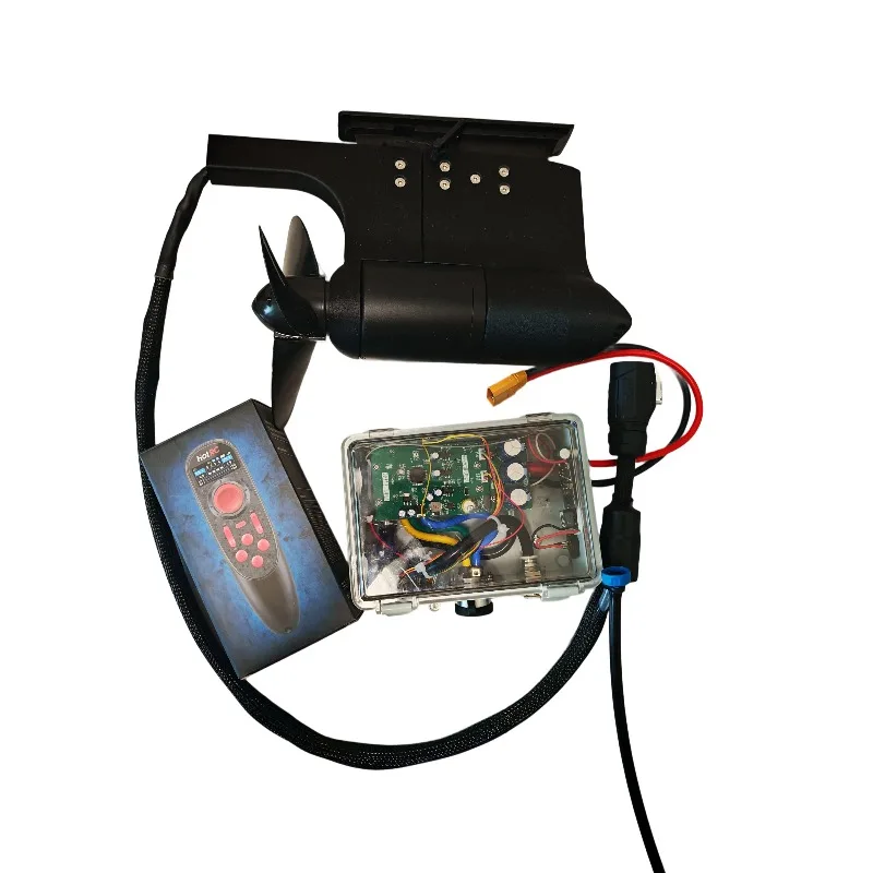 

6384 Бесщеточный двигатель постоянного тока, водонепроницаемый погружной подруливатель, 29-50,4 В, 2000 Вт, 6000 об/мин для морской лодки, доски для серфинга, подводного привода