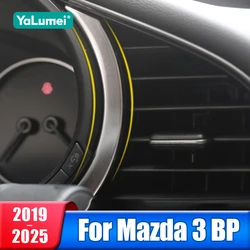 Stainless Steel Car Instrument Dashboard Display Trim Cover For Mazda 3 BP 2019 2020 2021 2022 2023 2024 Accessories