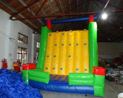 Two Sides Inflatable Rock Obstacle Activity Climbing Wall Games Inflatable Bouncy Climb Wall with Custom Designpromote sales