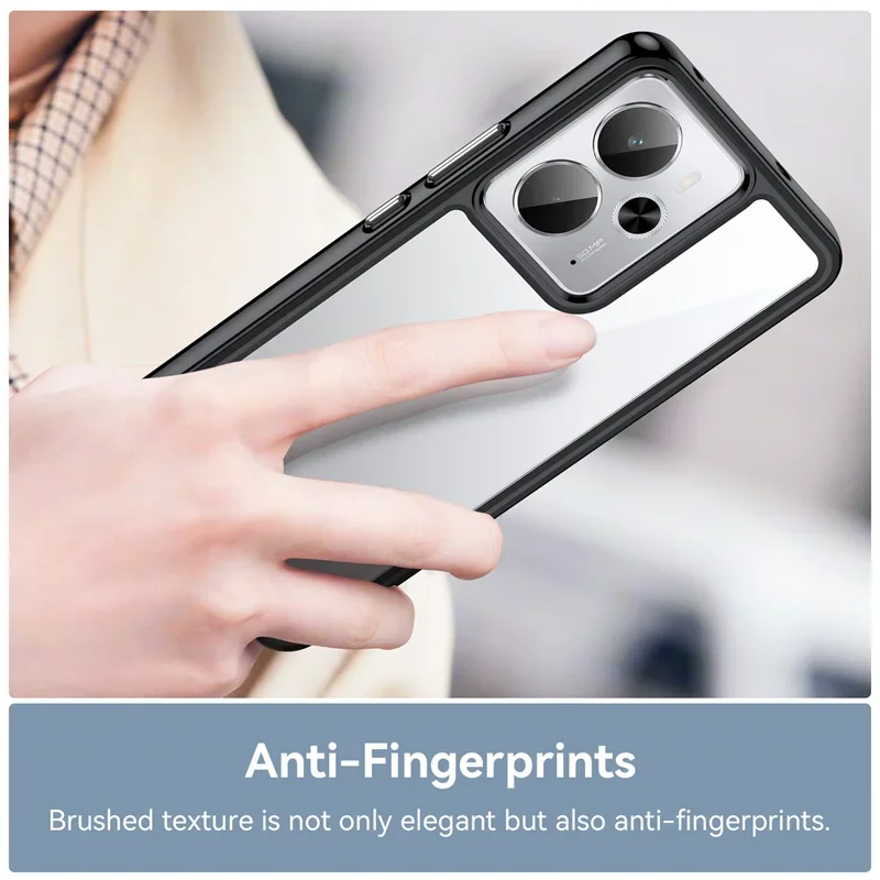 حافظة شفافة ملونة من البولي يوريثان الحراري لهاتف Realme 14 5G Realme 14T 5G غطاء حماية شفاف Fundas Coque Capa