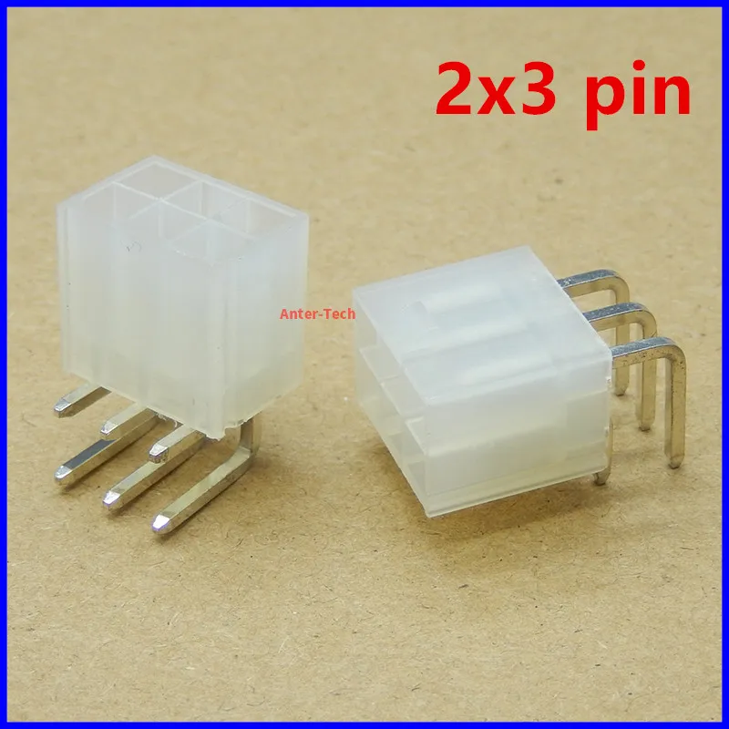 10Pcs 6Pin 4.2mm BTC BCH LTC ZEC ETH DCR Miner Connector Power Looper for Asic Antminer S9 T9 S9j S9k Z11 L3 M3 PCB Male Header