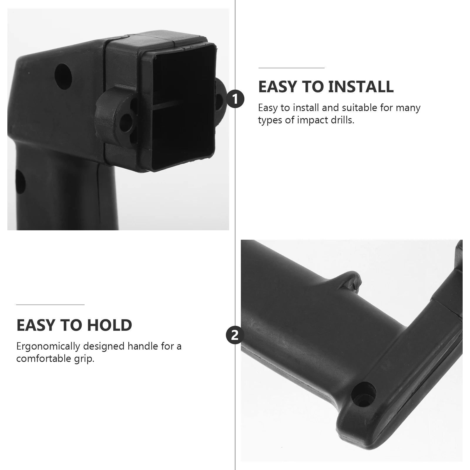

Adjustable Side Grip Handle Replacement For Electric Hammer Sturdy Drill Grip Non-Slip Home Use Tool Accessory