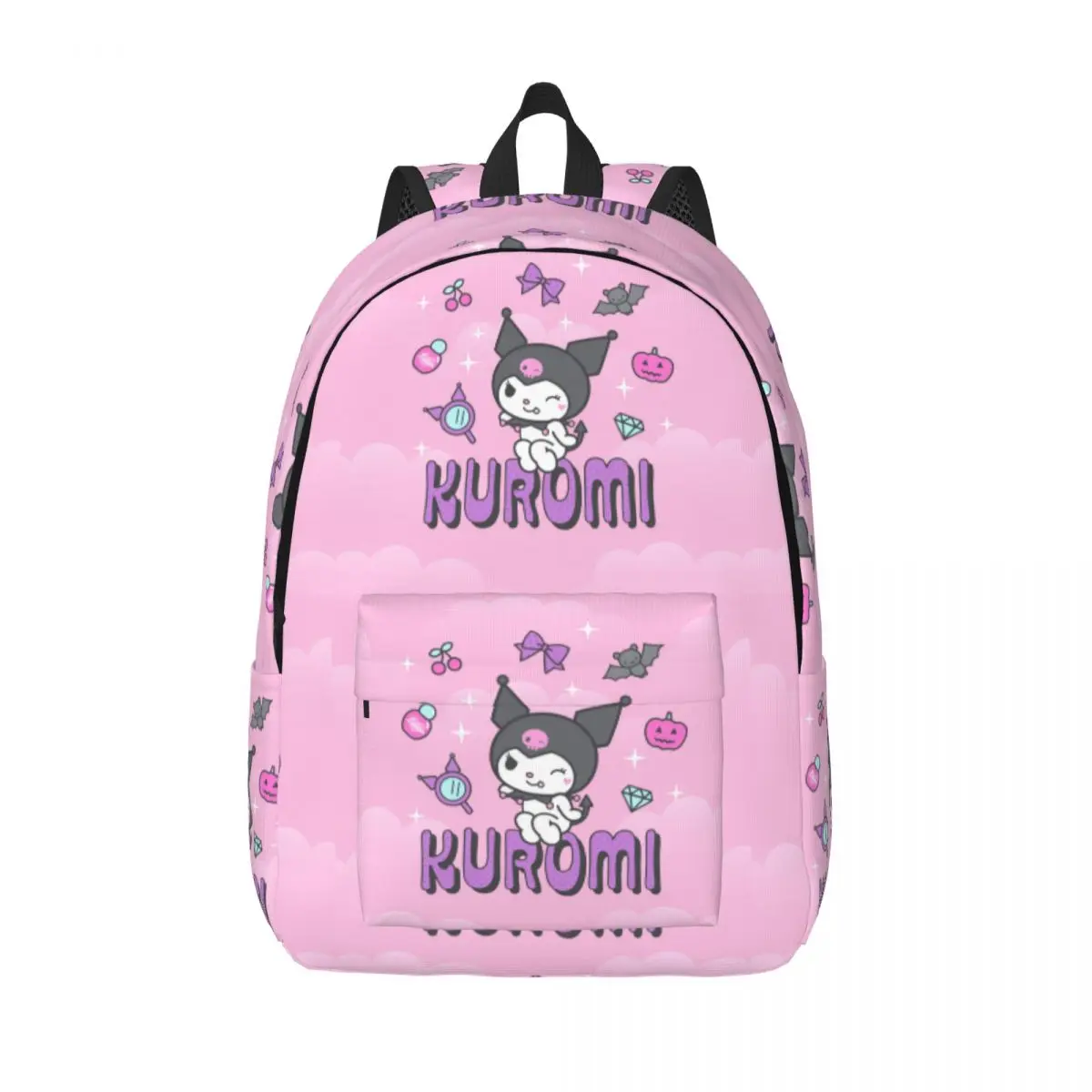 Kawaii Kuromi Sanrio Anime Backpack for Men Women Fashion Student Work Daypack Laptop Shoulder Bag Sports