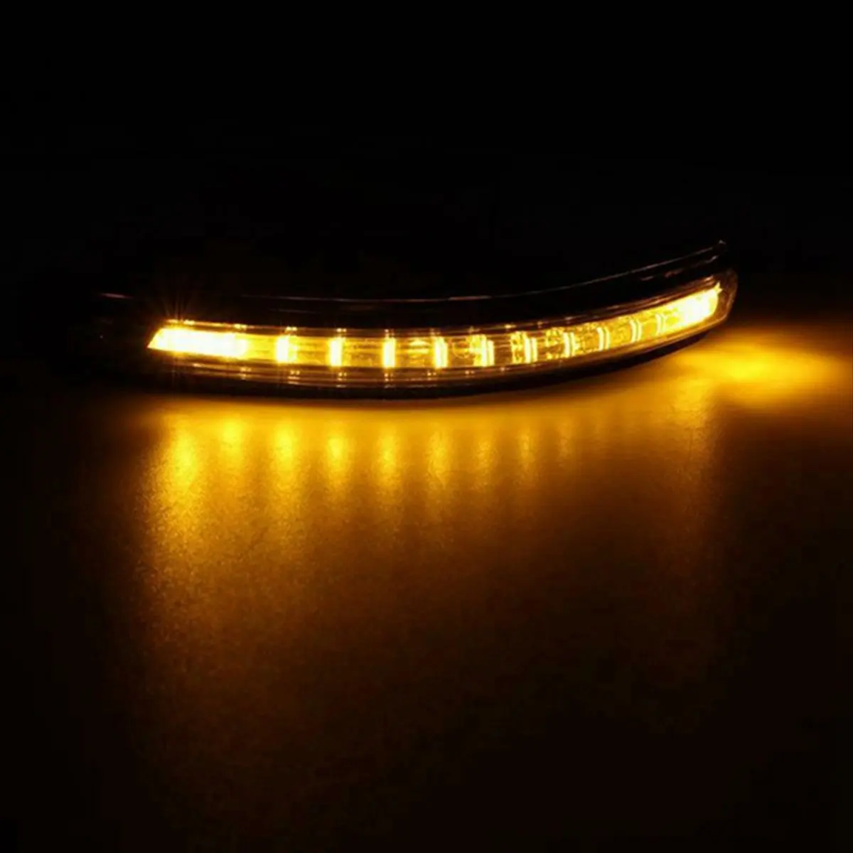 #12E (Black & Transparent)Car Rearview Mirror LED Turn Signal Light for KIA Rio 12-16,Automotive Parts & Accessories