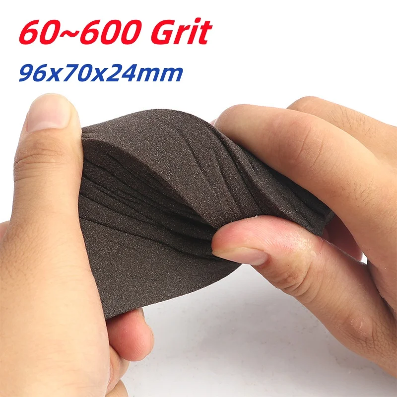 60~600 Grit Sanding Sponge Washable Reusable Wet Dry Sanding Blocks For Metal Wood Polishing Abrasive Tool