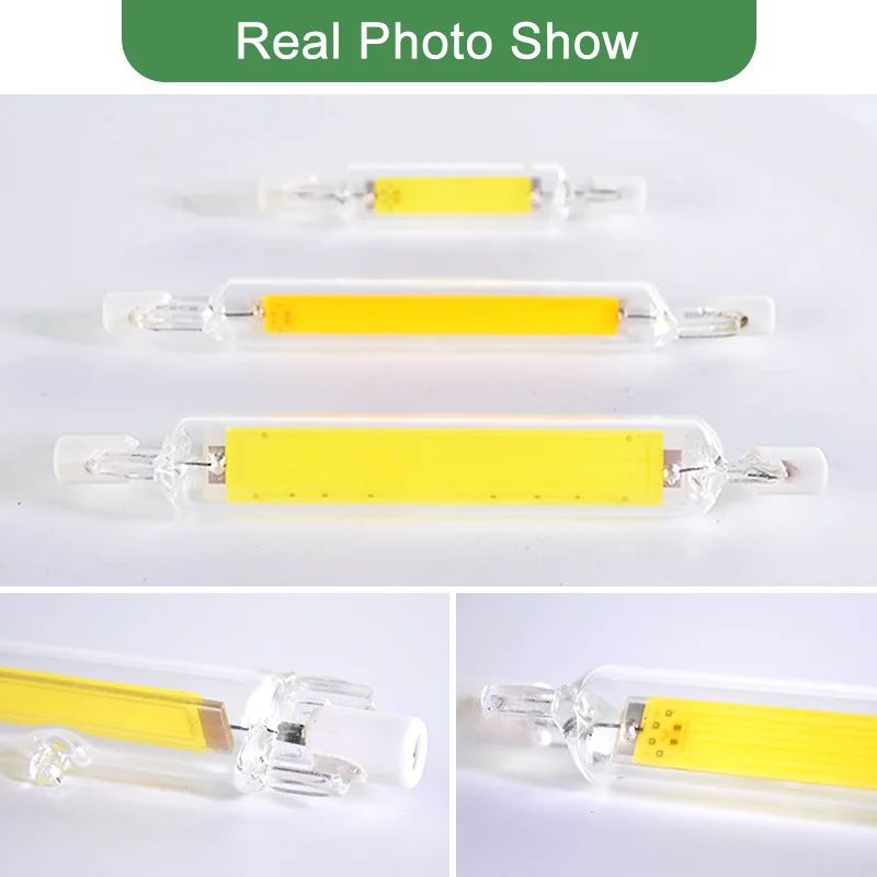 Kaguyahime 2pcs 110V /220V COB LED R7S Bulb Lamp 6w~15w Dimmable 78mm 118mm 135mm Replace Spot Tube Halogen Light 50w~100w