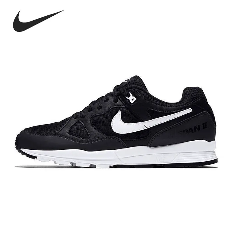 

Nike Air Span II Shoes Men's Cushioned Casual Shoes Black And White Comfortable Low-top Anti-slip Running Sneakers AH8047-008