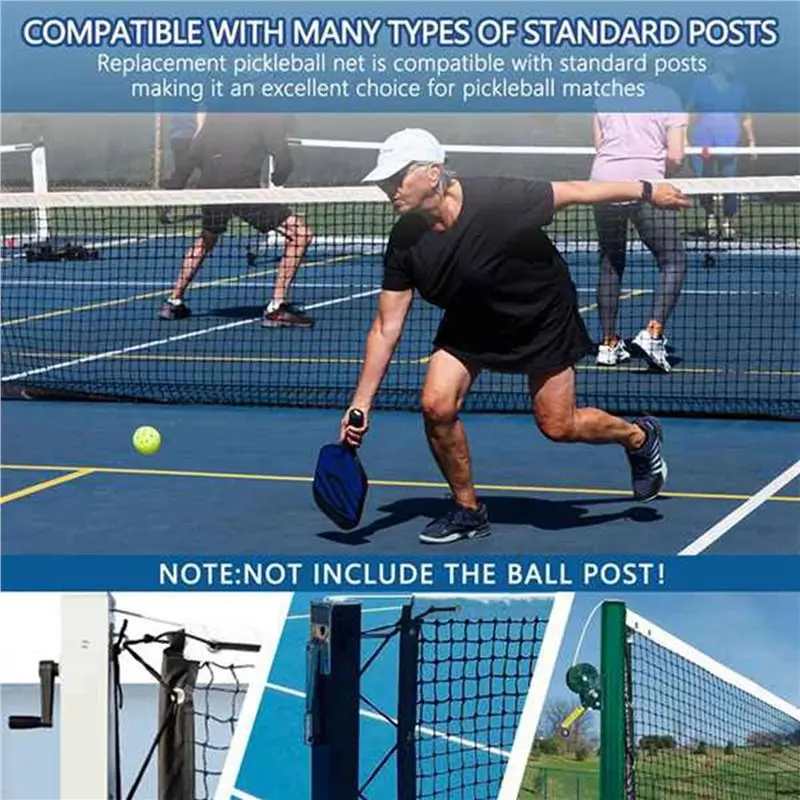 A89E-2X Portable Pickleball Net 22Ft Adjustable Indoor Outdoor Pickle Ball Net For Backyard Schools Community Centers