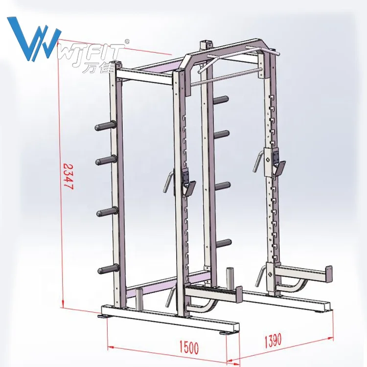 2024 Mutli Function Station Fitness Equipment Squat Power Rack Cage Strength Training Machine Fitness Weights Squat Rack