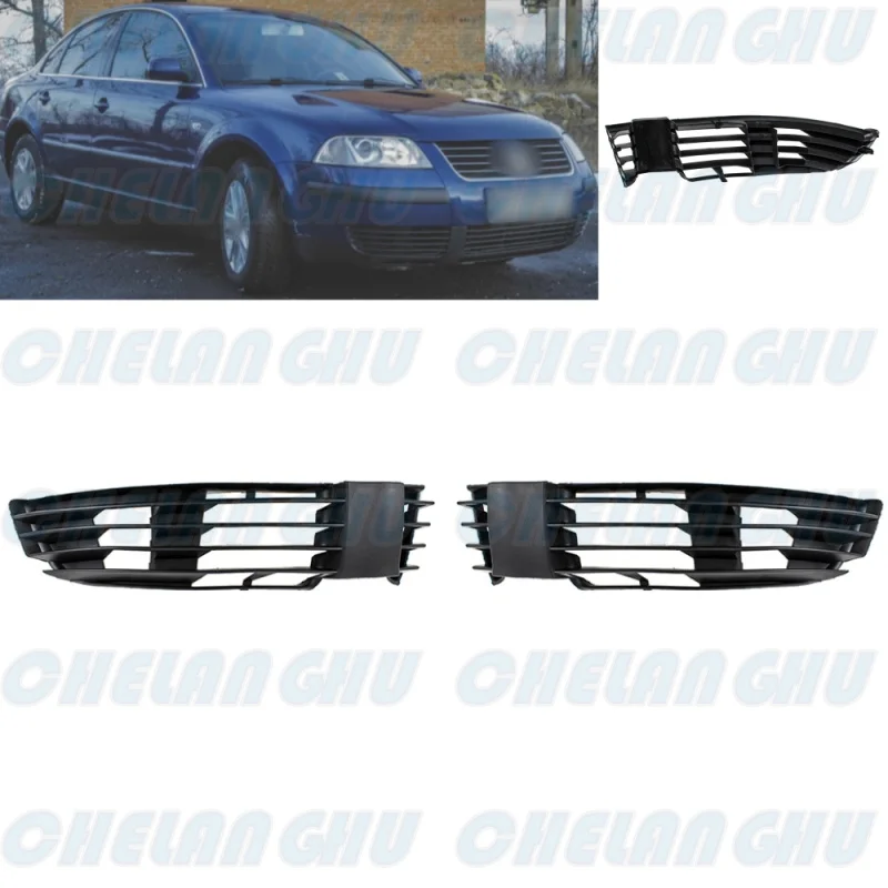 

For VW Passart B5 2001 2002 2003 2004 2005 1 Pair Front Bumper Fog Light Lamp Grille Cover Car Accessories