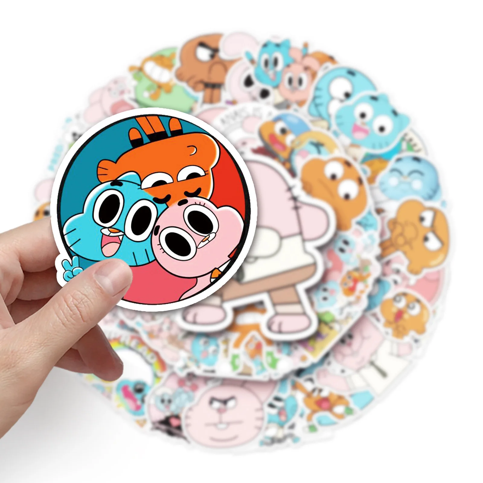 10/50PCS  Cartoon Animation The Amazing World of Gumball Stickers Cute and Funny Graffiti Decals Kids Toy DIY Phone Guitar Cup