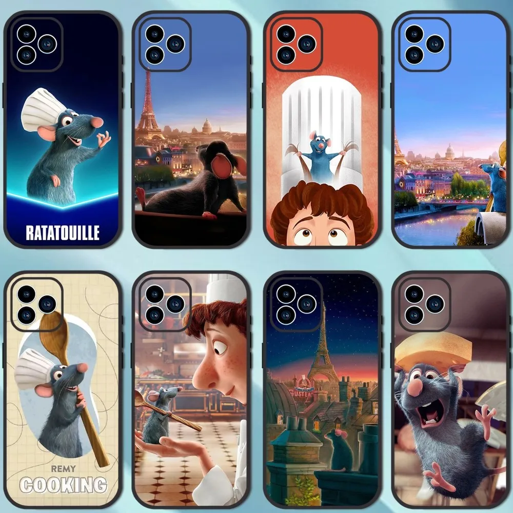 MINISO Disney R-Ratatouille Phone Case For iPhone 13 12 11 14 15 Pro XS Max XR X 8 7 6S 6 Plus SE 2020 Soft Back case