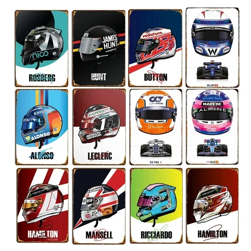 Racer Helmet Metal …
