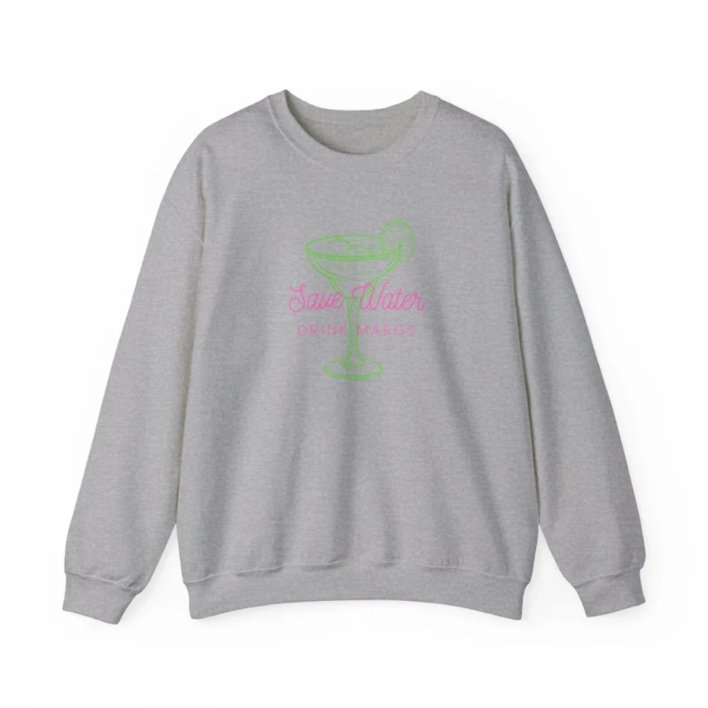 Sweat-shirt ras du cou unisexe Save Water Clicks Margs, cadeau pour femme, pull de vacances, cocktail à boire, Tequila Coquett, chemise esthétique