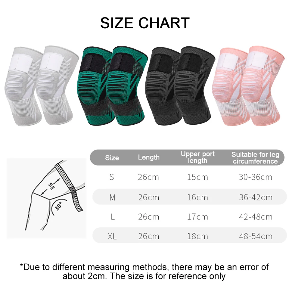 1Pcs Sports Kneepad Elbow Pressurized Elastic Support Fitness Gear Running Basketball Volleyball Ankle Brace Protector Bandage