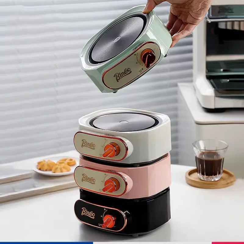 Pote moka 600w, fogão elétrico especial para fabricação de café, base aquecedor, ajuste de 2 velocidades, máquina de chá doméstica, mini caldeira de água portátil