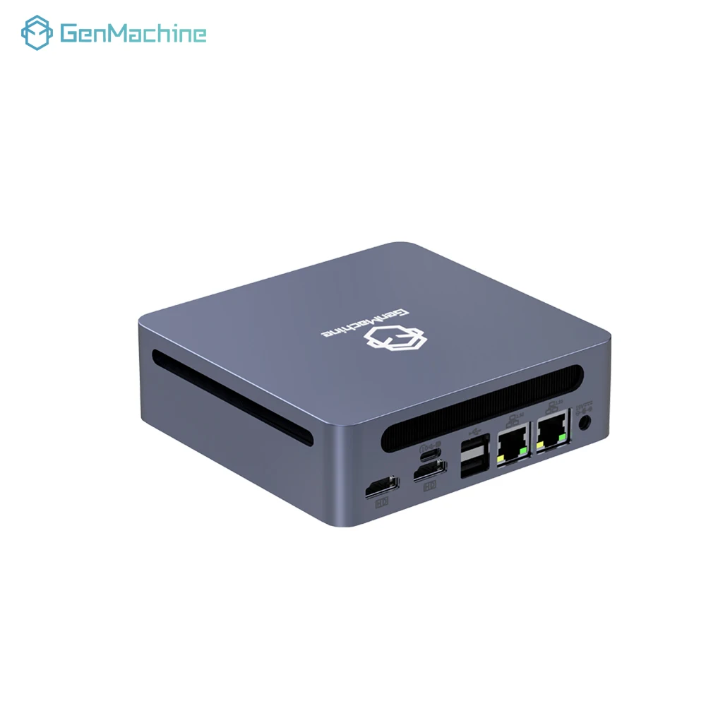 Komputer Gaming Rakitan Genmachine AMD Ryzen 5 6600H Mini PC |   6-Core 12-Thread |   16GB LPDDR5 + 512GB NVMe SSD |   WiFi 6E & Bluetooth