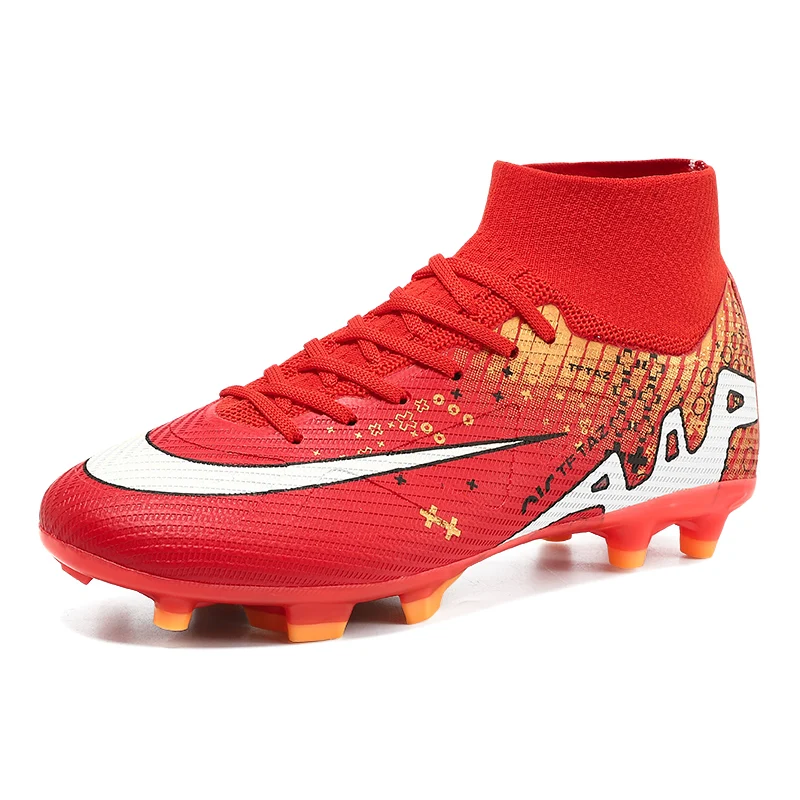 

Men Soccer Shoes FG/TF Training Unisex Outdoor Cleats Ultralight Football Boots Futsal Comfortable Non-Slip Breathable Sneakers