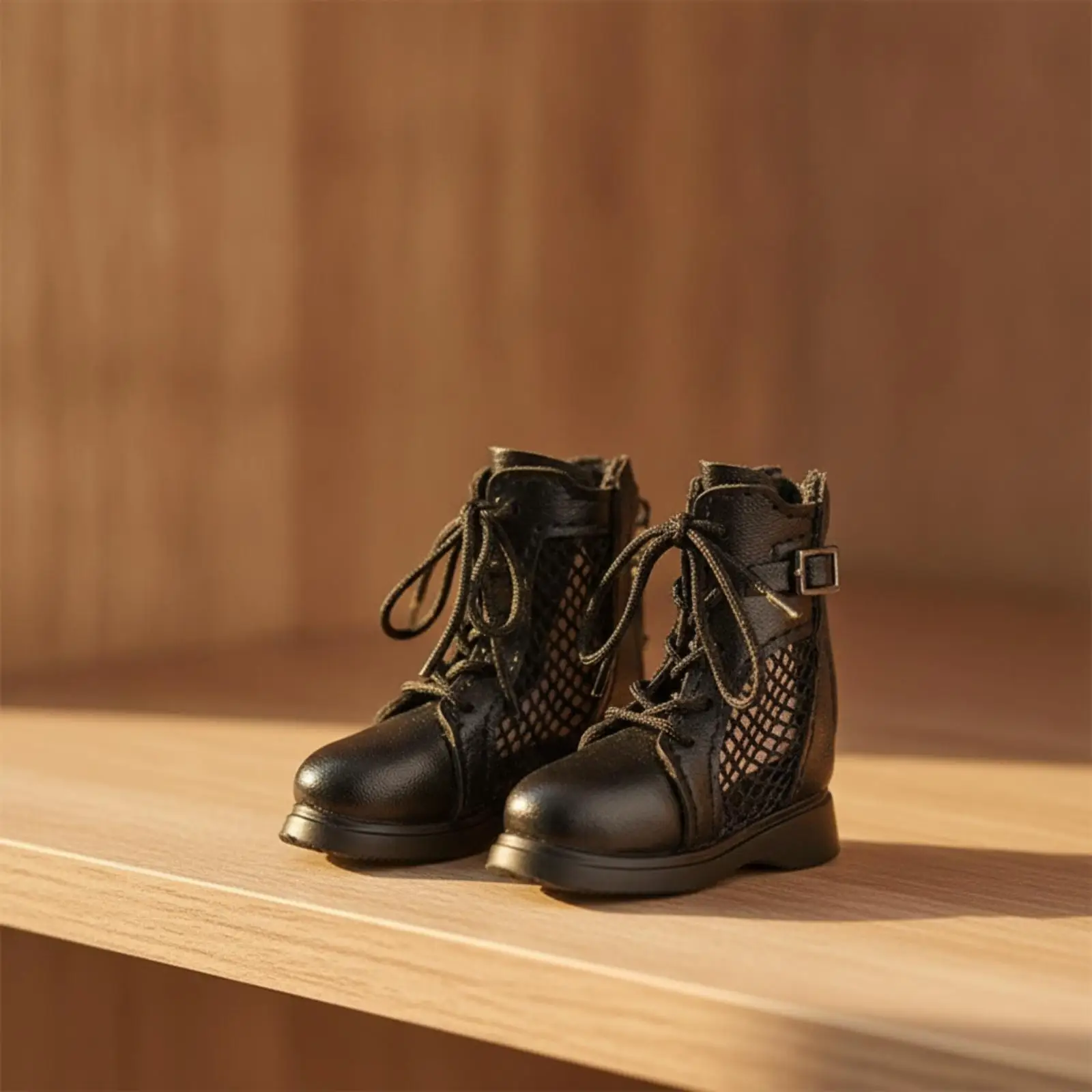 1/6 Scale Action Figure Boots | Lace-up Front Detail, Doll Boots, for Costume Styling
