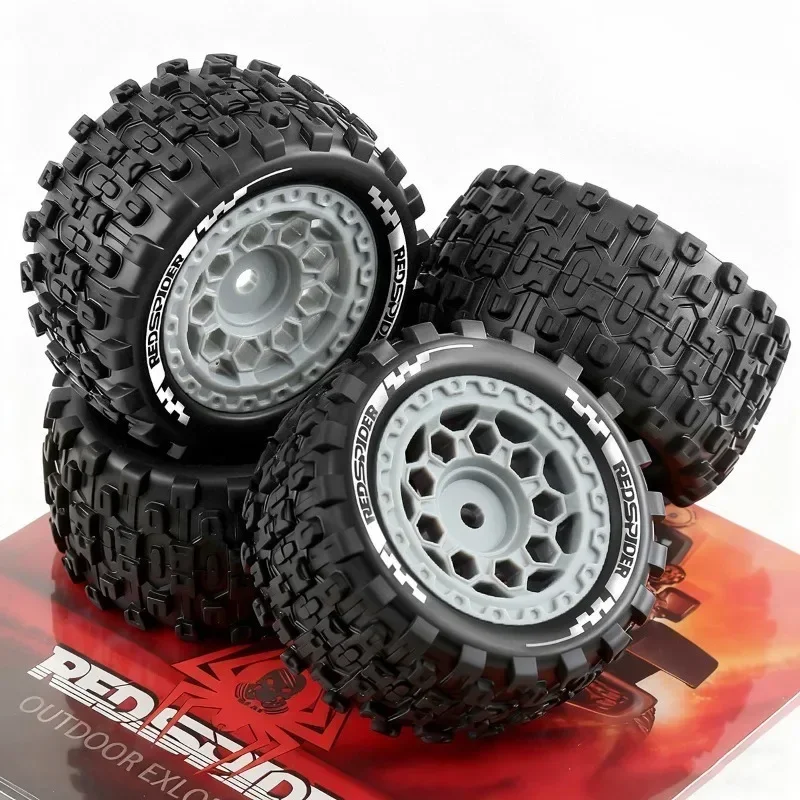 4Pcs RC Wheels and Tires - Replacement Set for Arrma 1/18 Granite Grom 4X4 RTR - Off-Road Upgrade