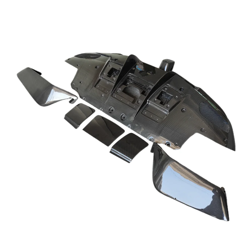

M-style Dry Carbon Fiber Rear Diffuser for Ferrari F8 High-quality Automotive Parts Body Kit